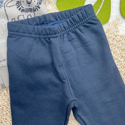 Conj. Jaqueta Tiger e Calça de Moletom - Cinza e Marinho